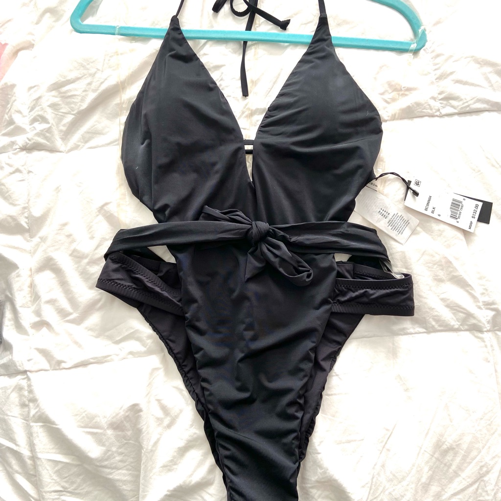 Bcbg Bnwt- Sexy Little Black Bathing Suit, Women’s Size 6